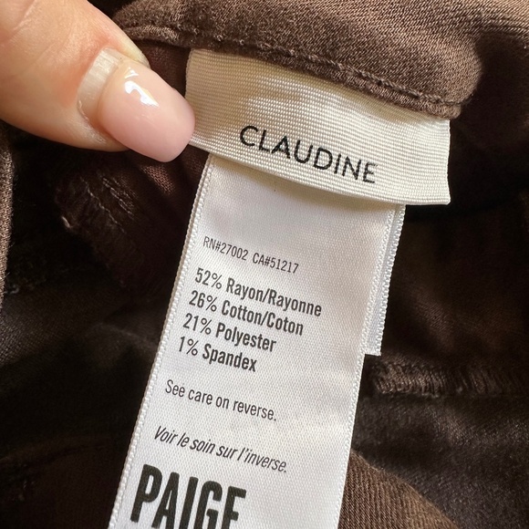 PAIGE Claudine in Bronze Shimmer Luxe Coating - Picture 9 of 14